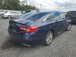 2019 Honda Accord Lx Blue vin: 1HGCV1F1XKA103848