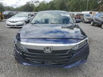 2019 Honda Accord Lx Blue vin: 1HGCV1F1XKA103848