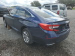 2019 Honda Accord Lx Blue vin: 1HGCV1F1XKA103848