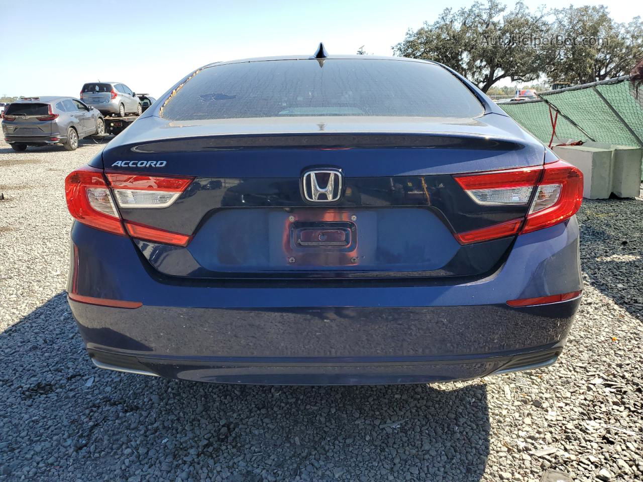 2019 Honda Accord Lx Blue vin: 1HGCV1F1XKA113750