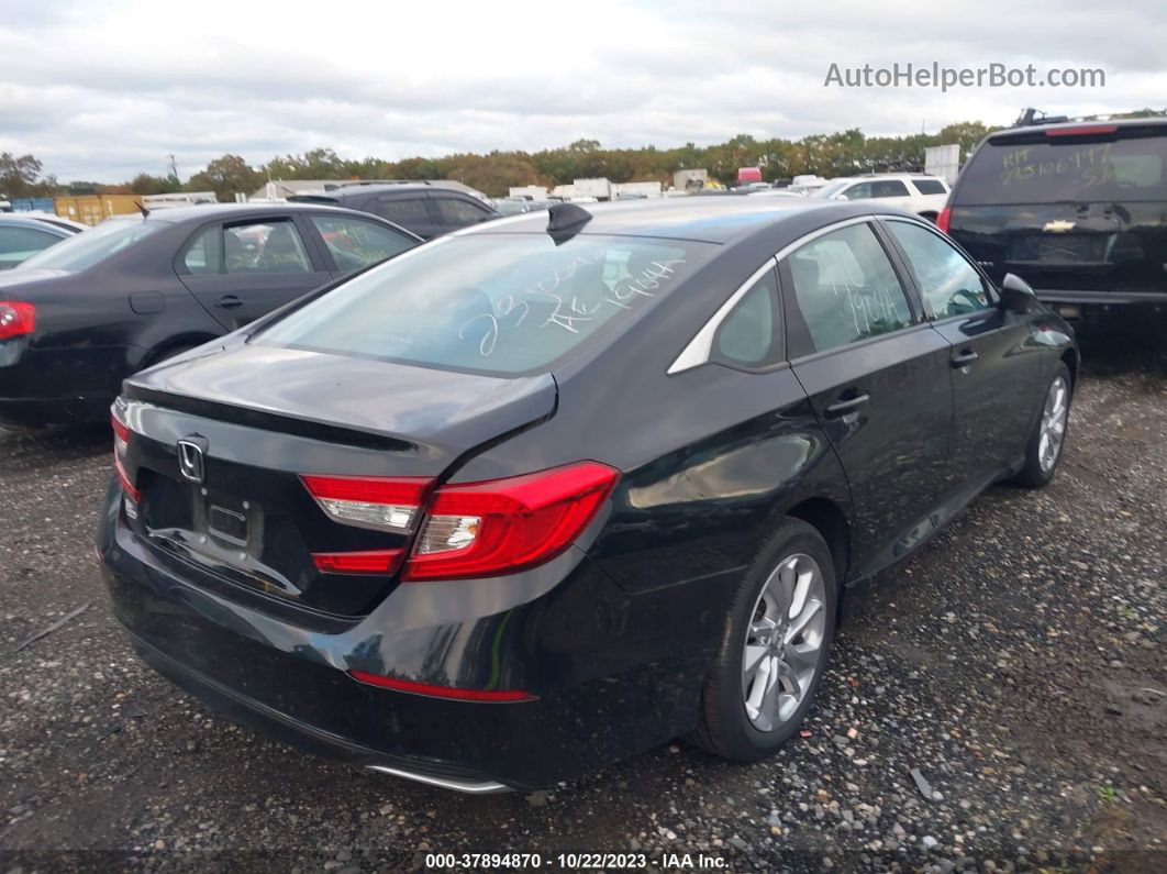 2019 Honda Accord Lx Black vin: 1HGCV1F1XKA128345