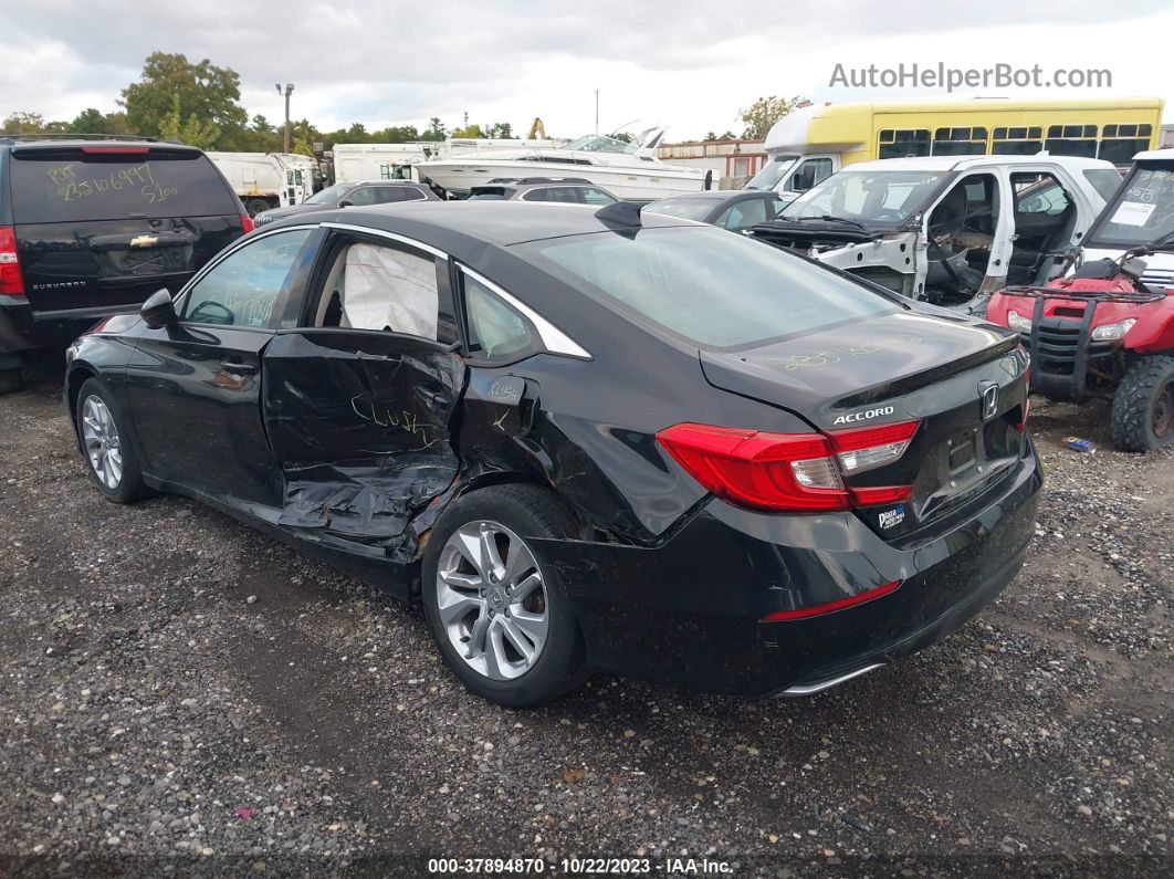 2019 Honda Accord Lx Black vin: 1HGCV1F1XKA128345