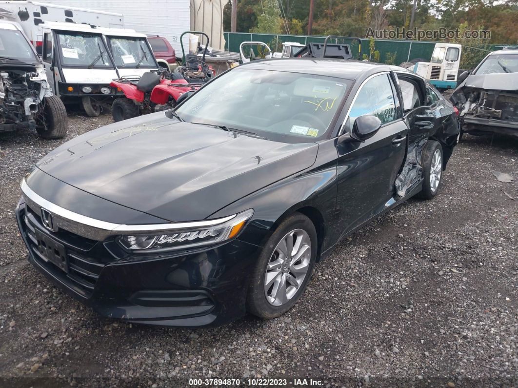 2019 Honda Accord Lx Black vin: 1HGCV1F1XKA128345