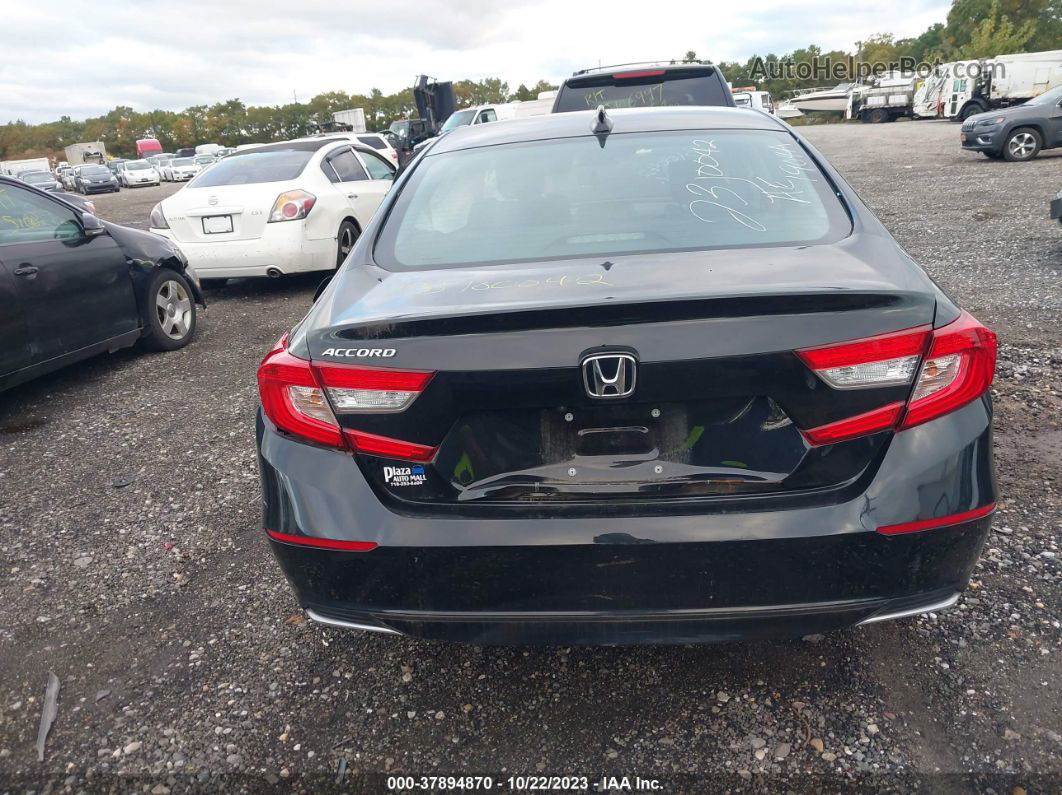 2019 Honda Accord Lx Black vin: 1HGCV1F1XKA128345