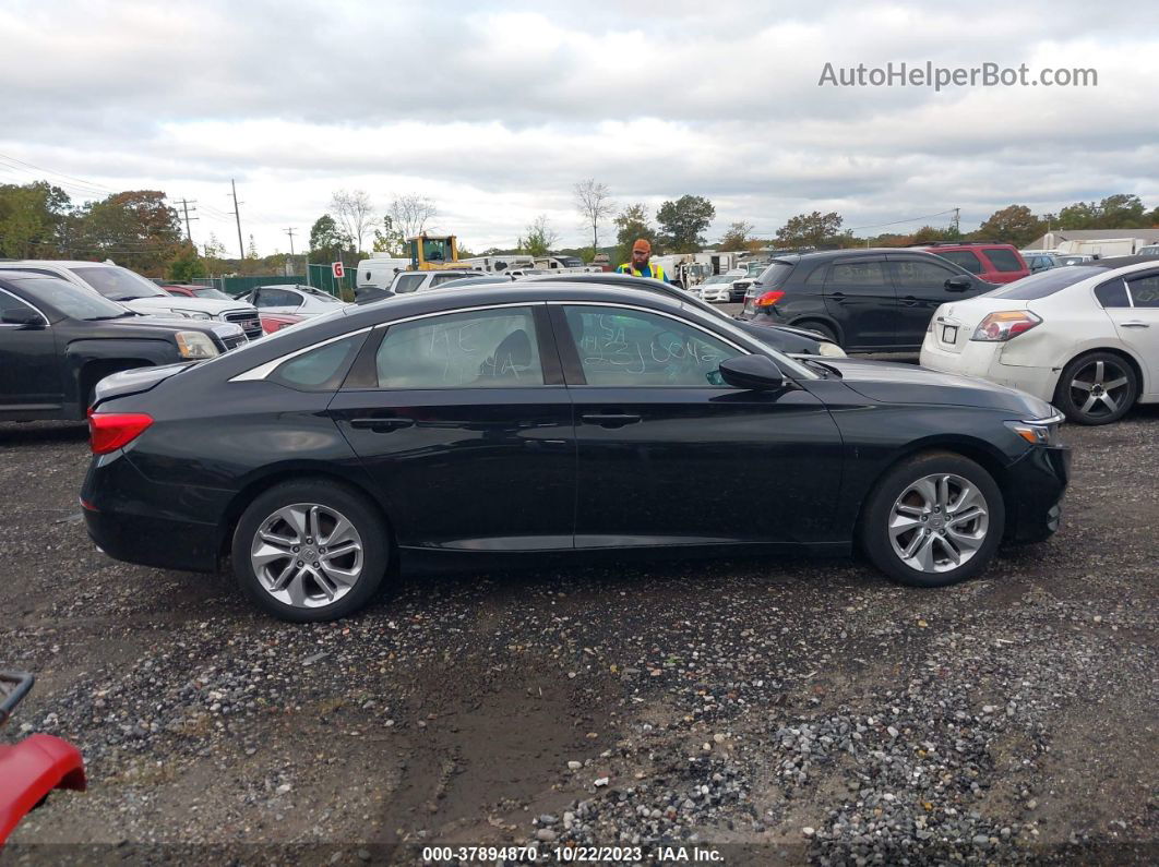 2019 Honda Accord Lx Black vin: 1HGCV1F1XKA128345