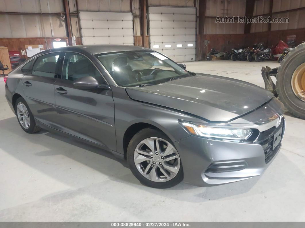 2019 Honda Accord Lx Gray vin: 1HGCV1F1XKA140835