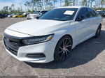 2019 Honda Accord Lx White vin: 1HGCV1F1XKA167789