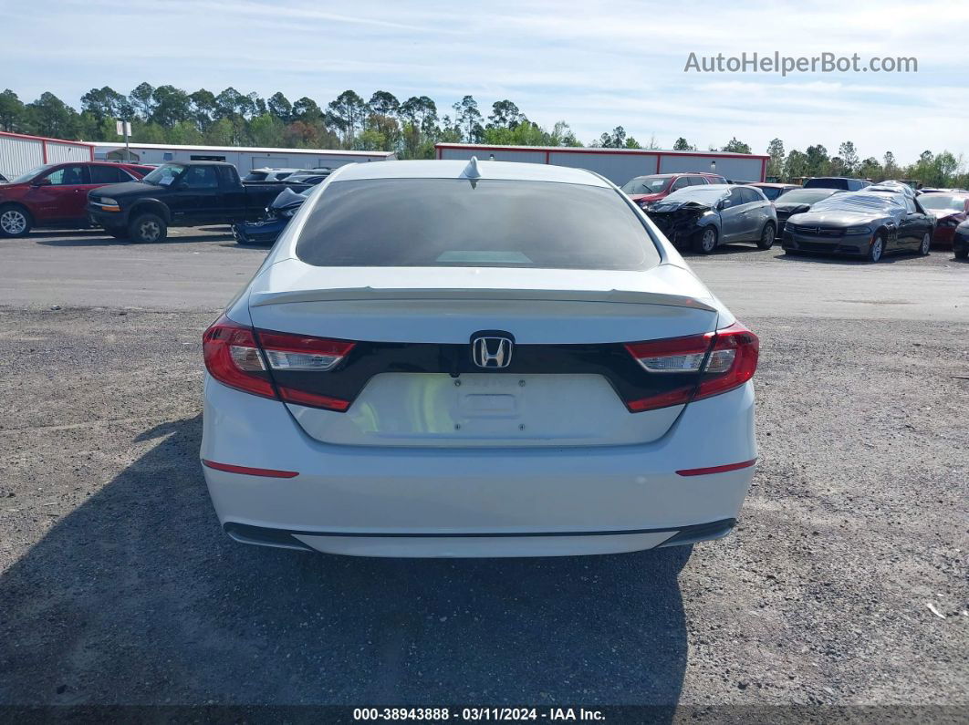 2019 Honda Accord Lx White vin: 1HGCV1F1XKA167789