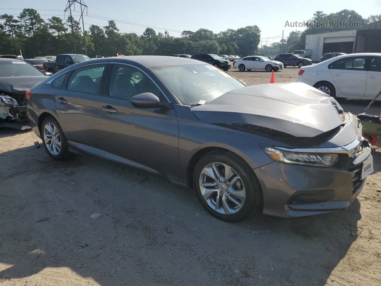 2020 Honda Accord Lx Gray vin: 1HGCV1F1XLA004304