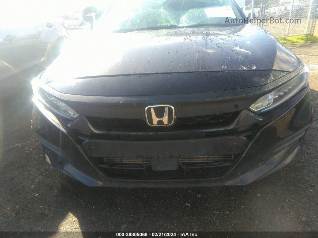 2020 Honda Accord Lx Black vin: 1HGCV1F1XLA077317