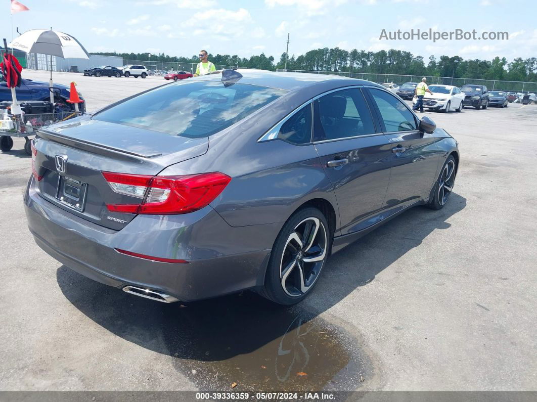 2018 Honda Accord Sport Gray vin: 1HGCV1F30JA022292