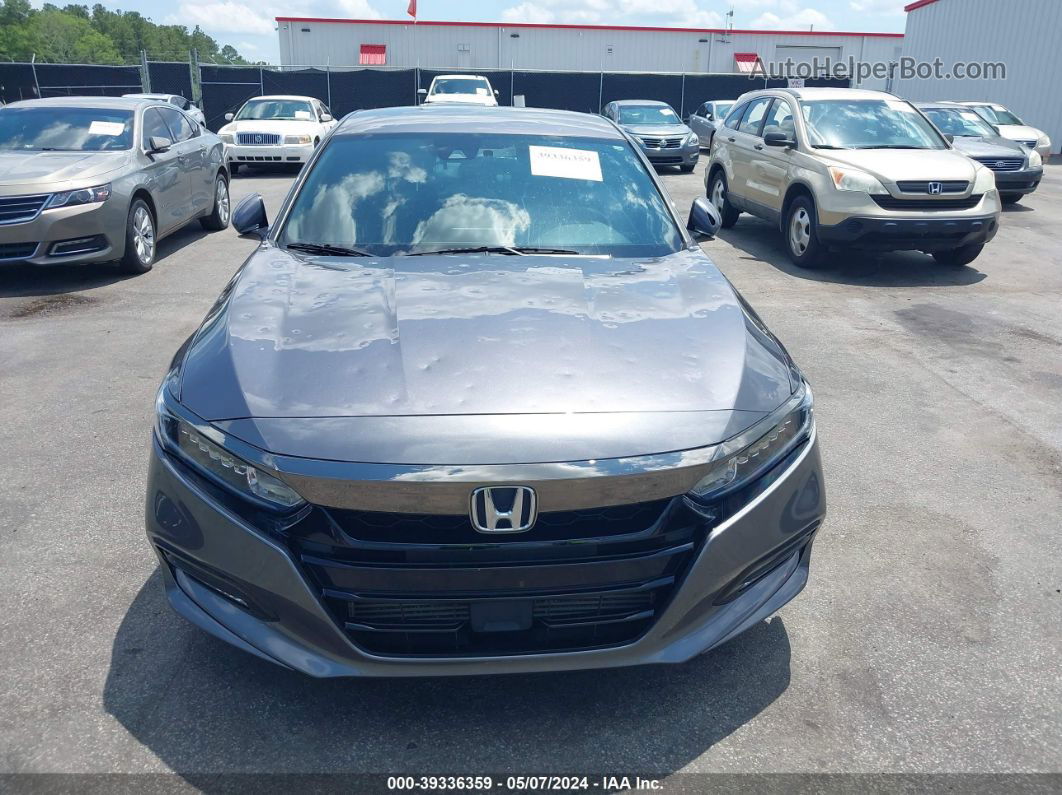 2018 Honda Accord Sport Gray vin: 1HGCV1F30JA022292