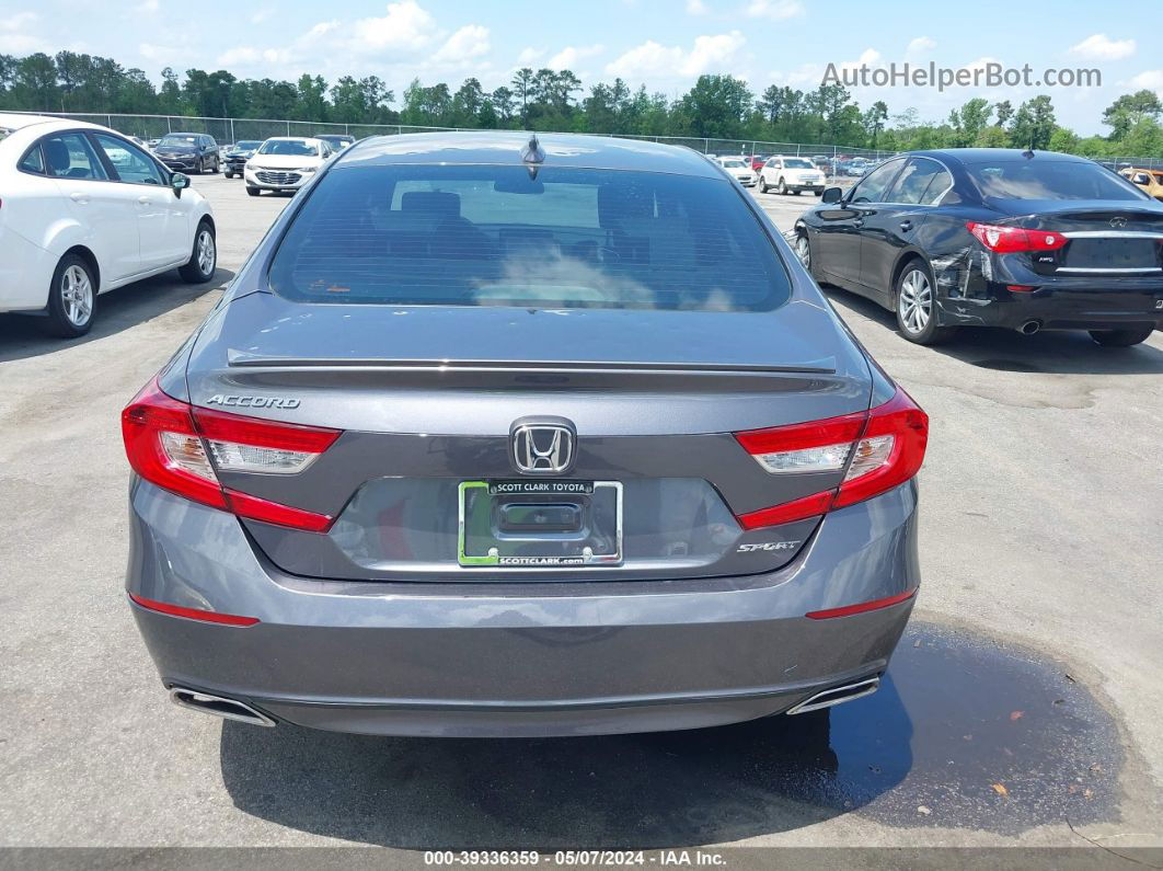 2018 Honda Accord Sport Gray vin: 1HGCV1F30JA022292