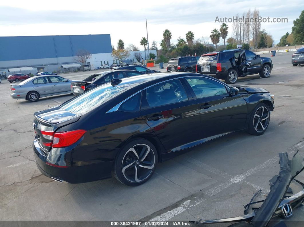 2018 Honda Accord Sport Black vin: 1HGCV1F30JA117712