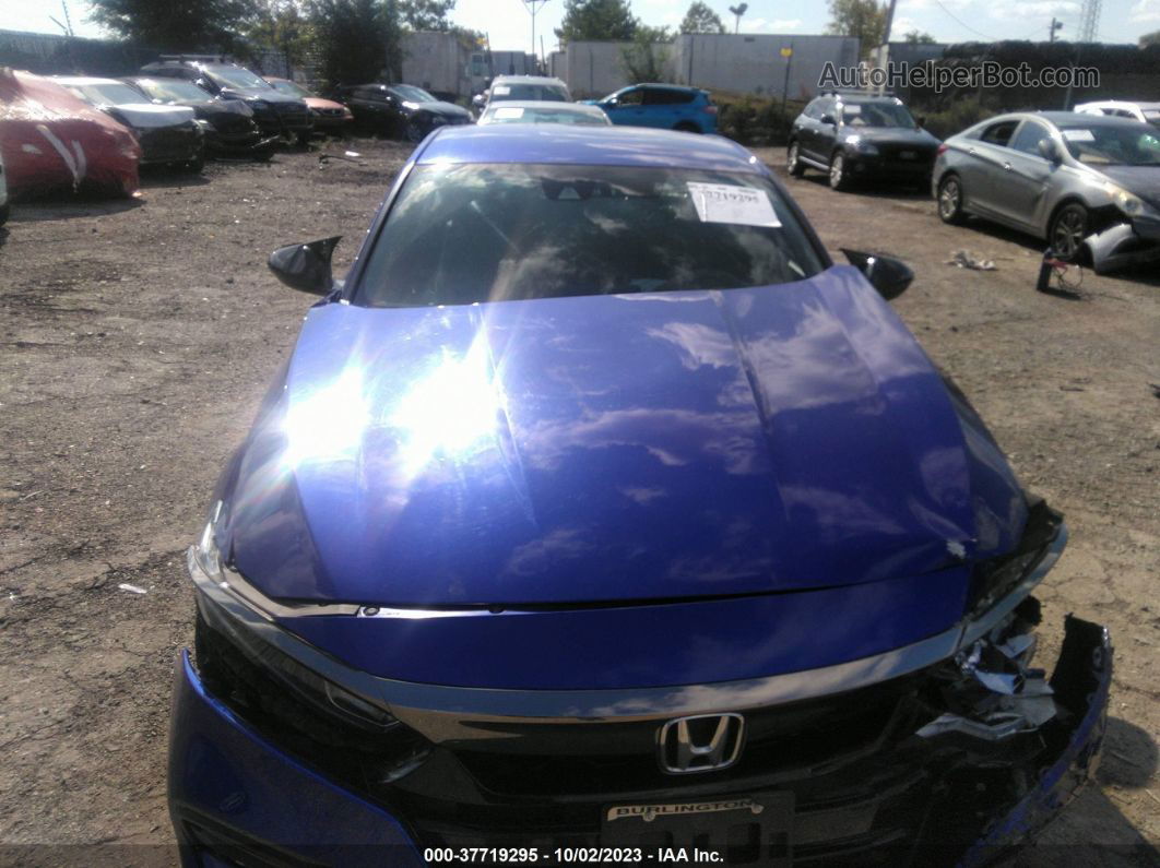 2018 Honda Accord Sedan Sport 1.5t Blue vin: 1HGCV1F30JA148071