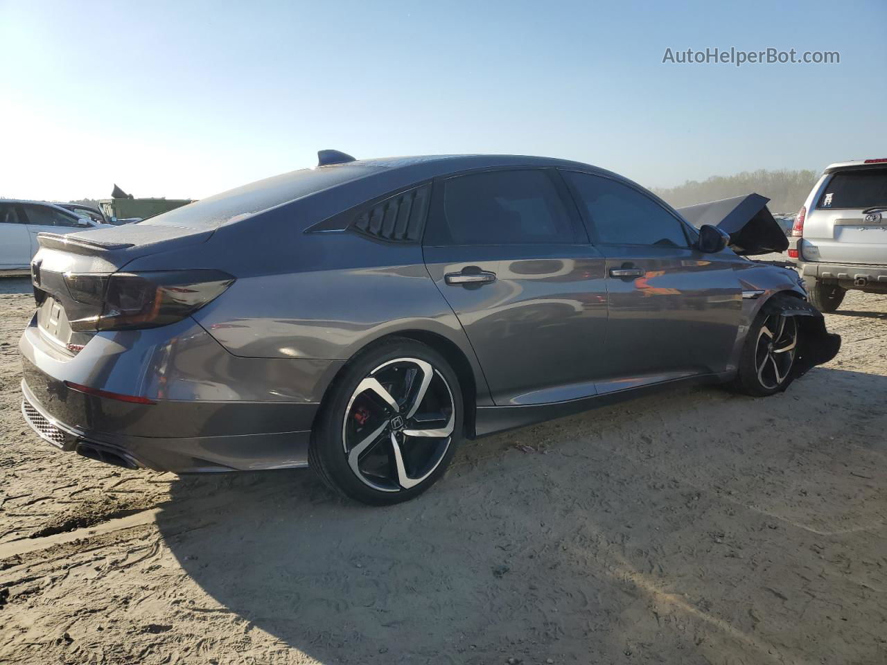 2018 Honda Accord Sport Серый vin: 1HGCV1F30JA150080