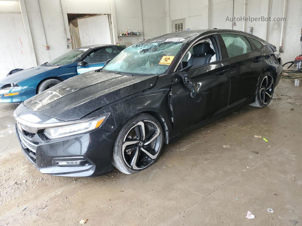 2018 Honda Accord Sport Black vin: 1HGCV1F30JA188862