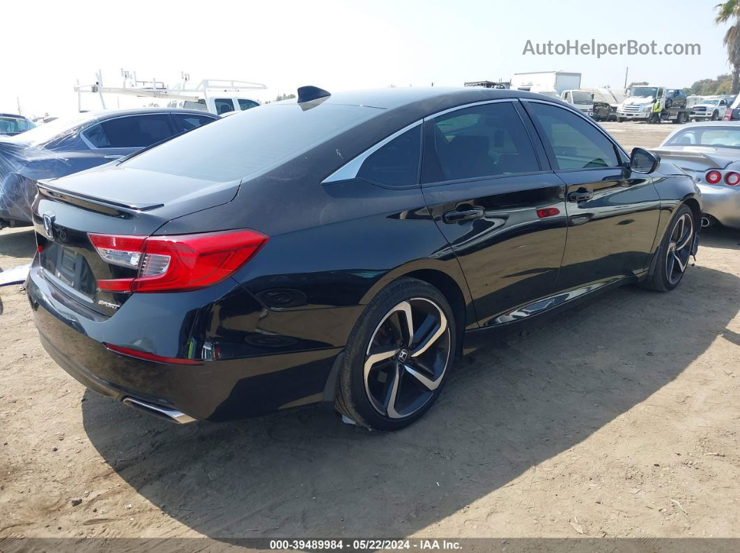 2018 Honda Accord Sport Black vin: 1HGCV1F30JA207412