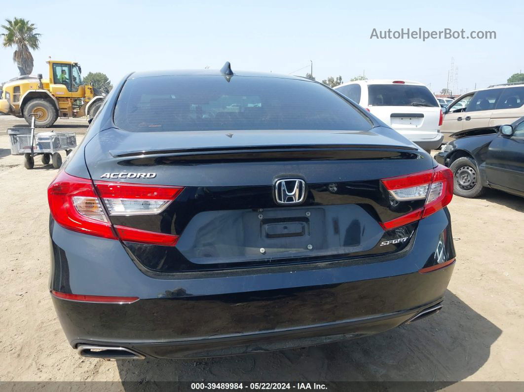 2018 Honda Accord Sport Black vin: 1HGCV1F30JA207412