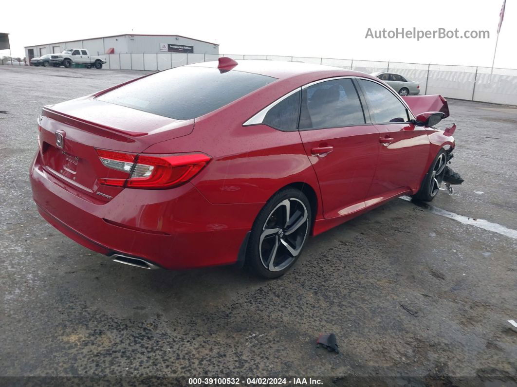 2018 Honda Accord Sport Red vin: 1HGCV1F30JA222105