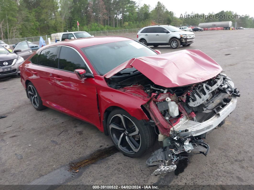 2018 Honda Accord Sport Red vin: 1HGCV1F30JA222105