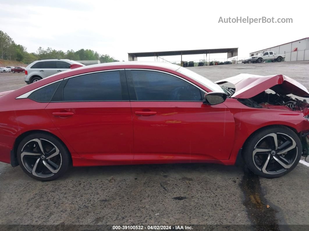 2018 Honda Accord Sport Red vin: 1HGCV1F30JA222105