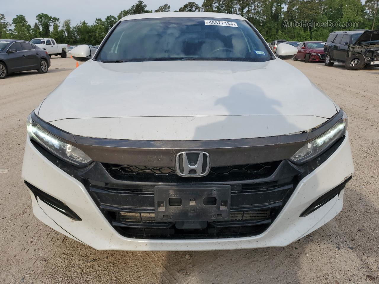 2018 Honda Accord Sport White vin: 1HGCV1F30JA230740