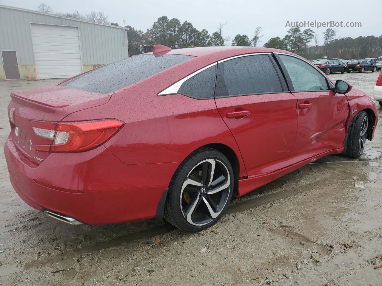 2018 Honda Accord Sport Red vin: 1HGCV1F30JA238594