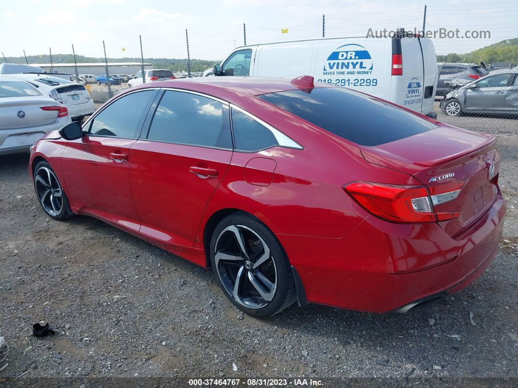 2018 Honda Accord Sport Burgundy vin: 1HGCV1F30JA261163