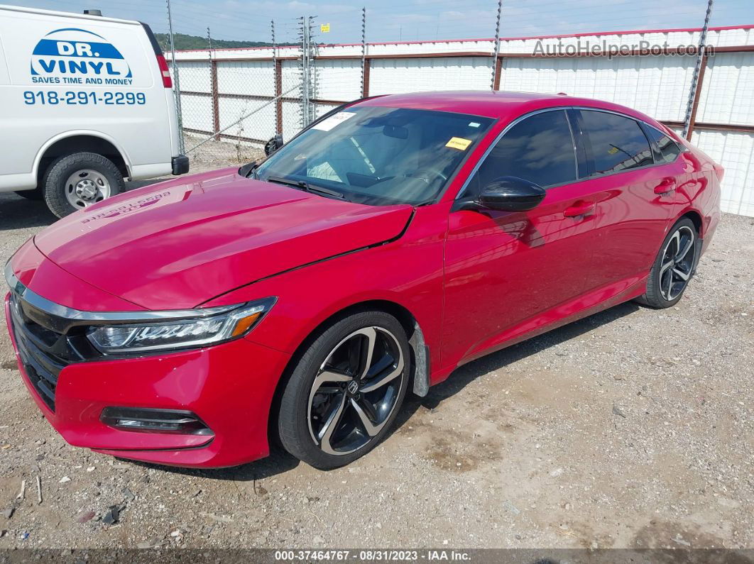 2018 Honda Accord Sport Burgundy vin: 1HGCV1F30JA261163