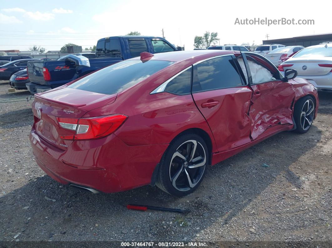 2018 Honda Accord Sport Burgundy vin: 1HGCV1F30JA261163