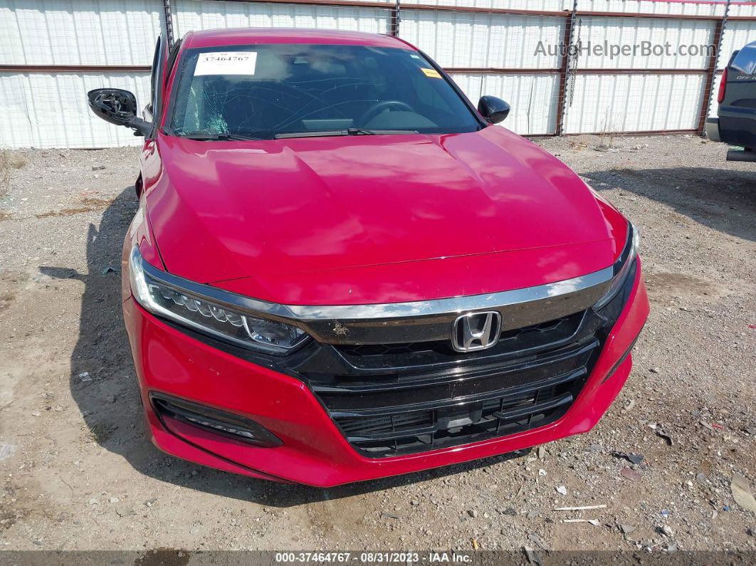 2018 Honda Accord Sport Burgundy vin: 1HGCV1F30JA261163