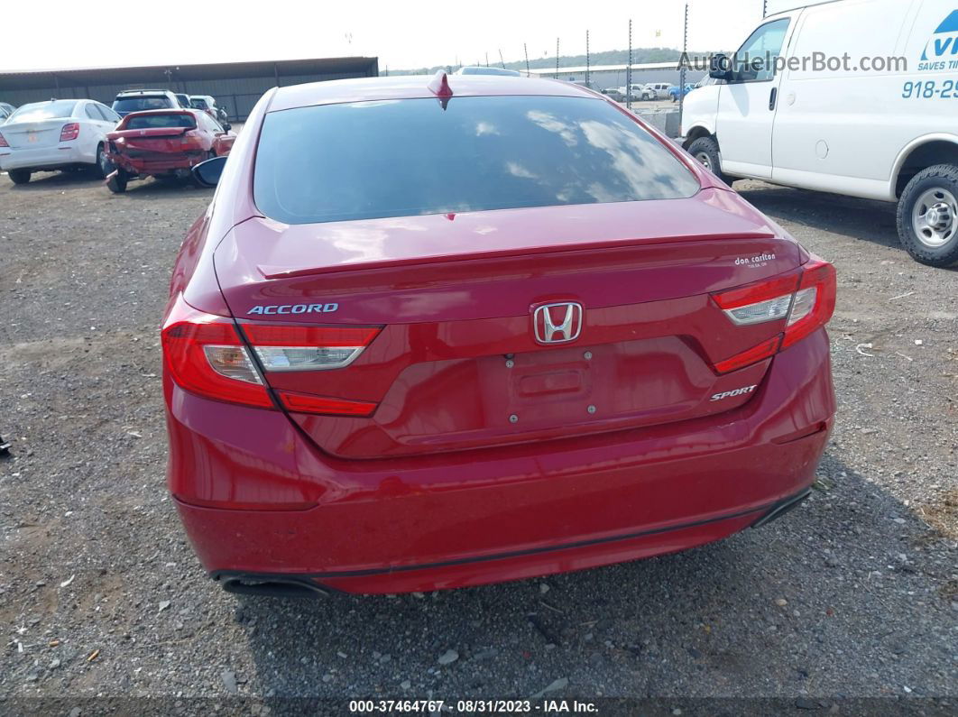 2018 Honda Accord Sport Burgundy vin: 1HGCV1F30JA261163