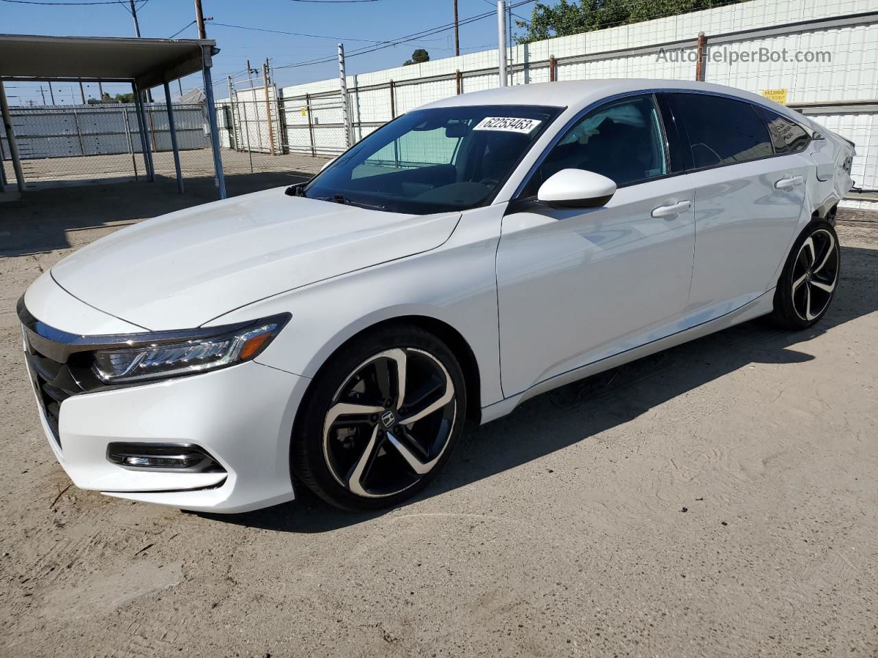 2019 Honda Accord Sport White vin: 1HGCV1F30KA002917