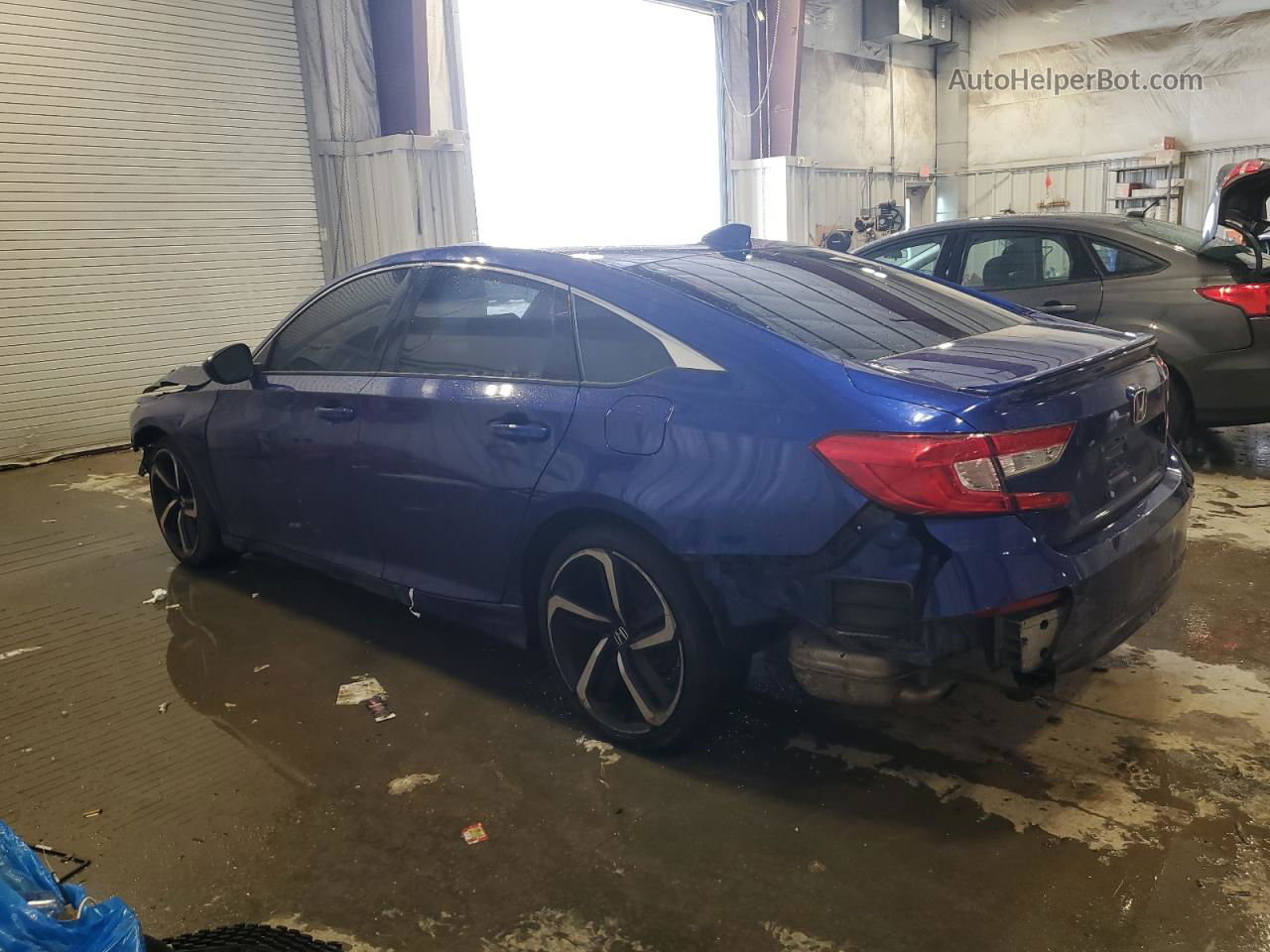 2019 Honda Accord Sport Blue vin: 1HGCV1F30KA018857