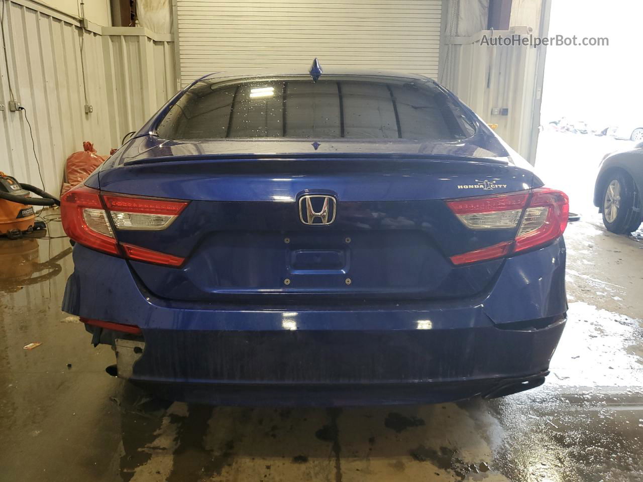 2019 Honda Accord Sport Blue vin: 1HGCV1F30KA018857