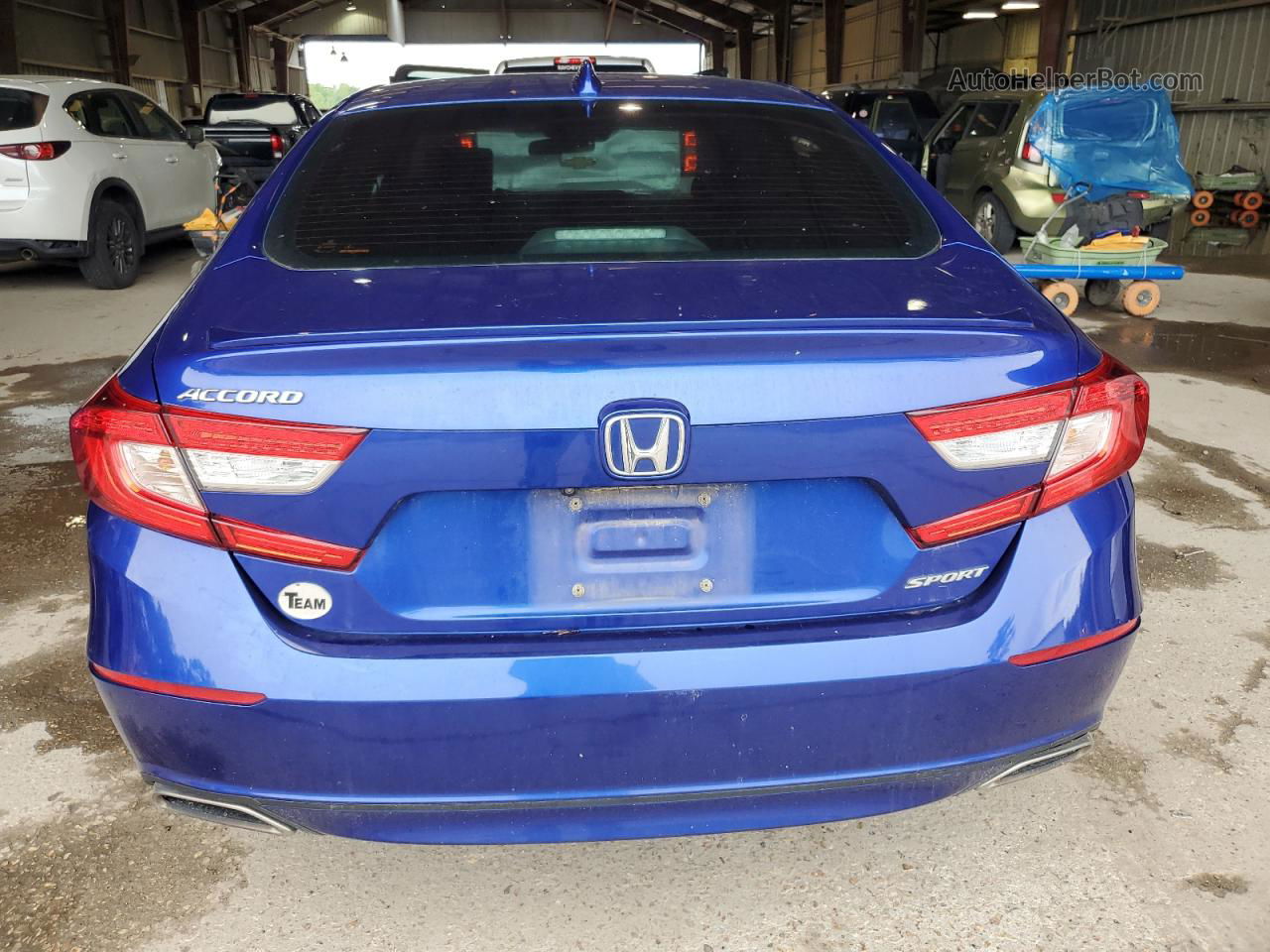 2019 Honda Accord Sport Blue vin: 1HGCV1F30KA028420