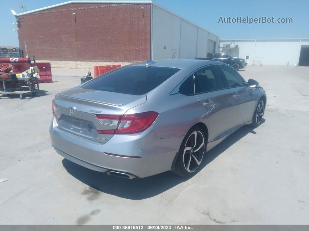 2019 Honda Accord Sedan Sport 1.5t Silver vin: 1HGCV1F30KA030054