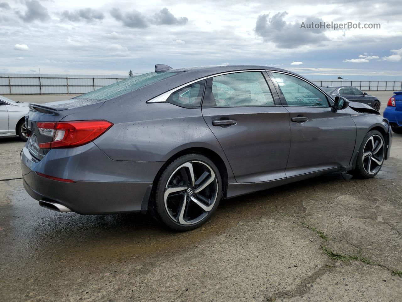 2019 Honda Accord Sport Угольный vin: 1HGCV1F30KA035948