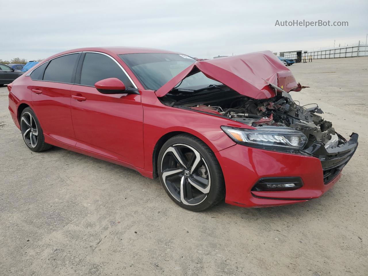 2019 Honda Accord Sport Red vin: 1HGCV1F30KA067752