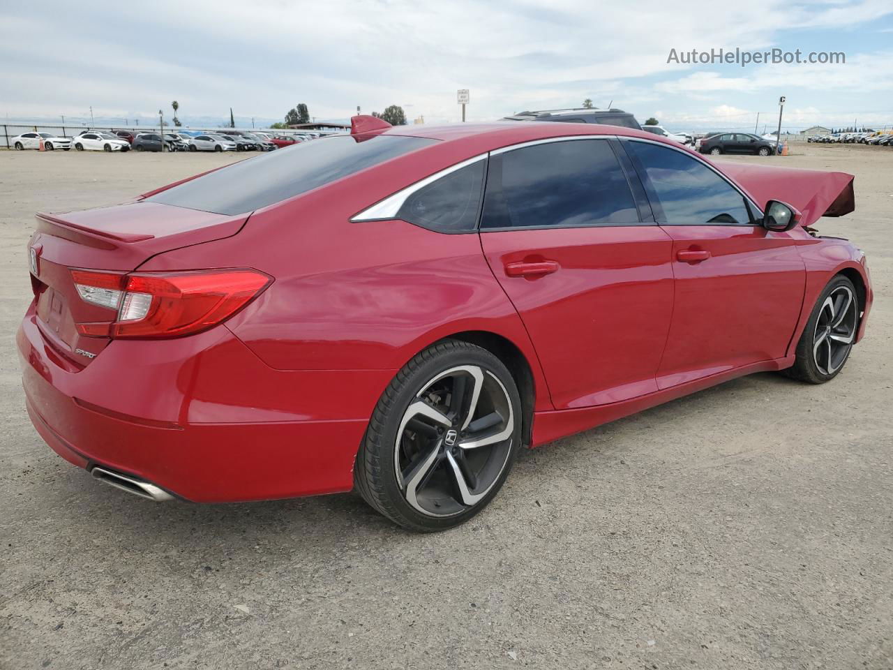 2019 Honda Accord Sport Red vin: 1HGCV1F30KA067752