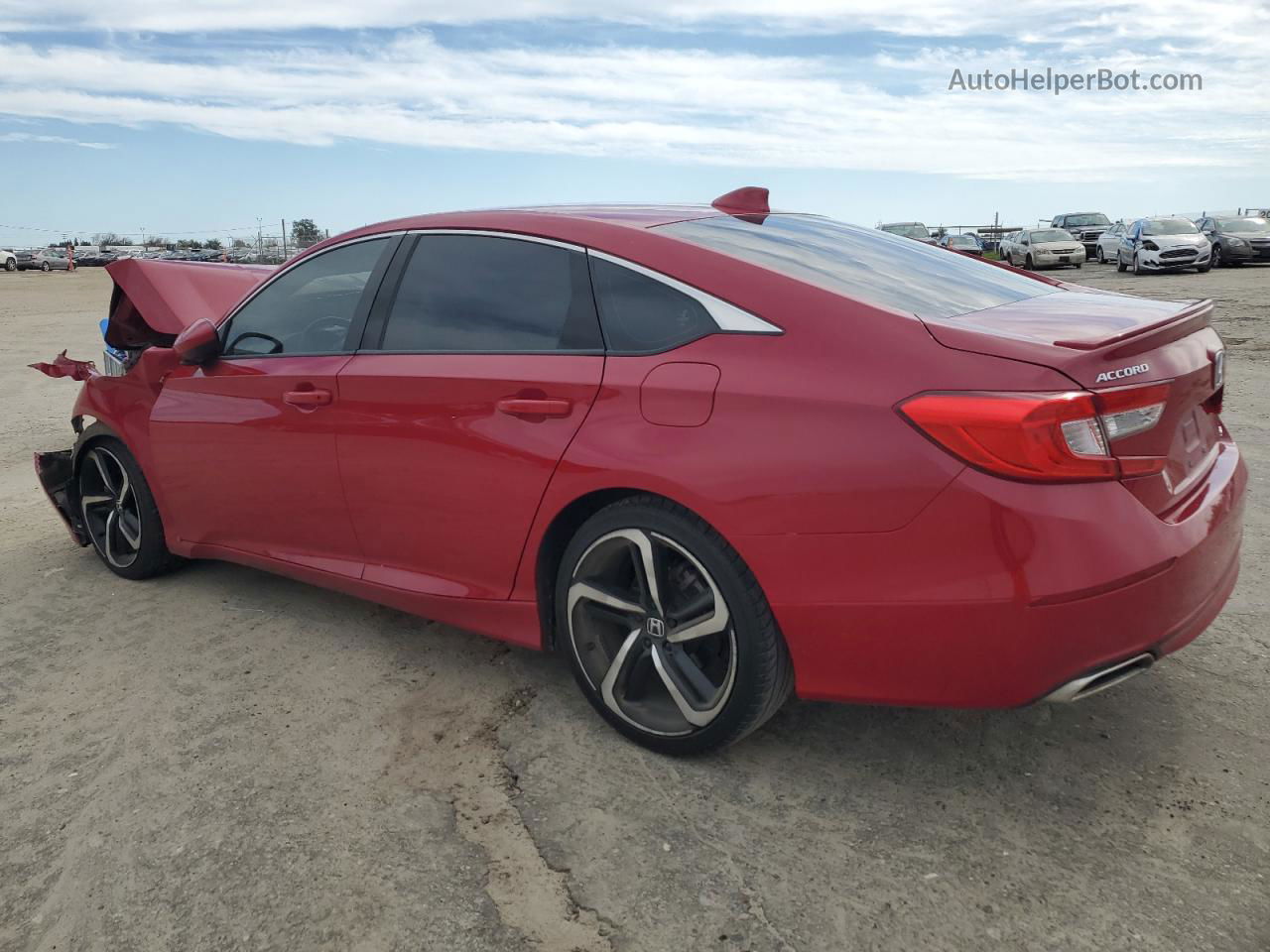 2019 Honda Accord Sport Red vin: 1HGCV1F30KA067752