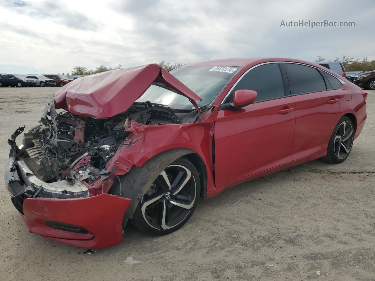 2019 Honda Accord Sport Red vin: 1HGCV1F30KA067752