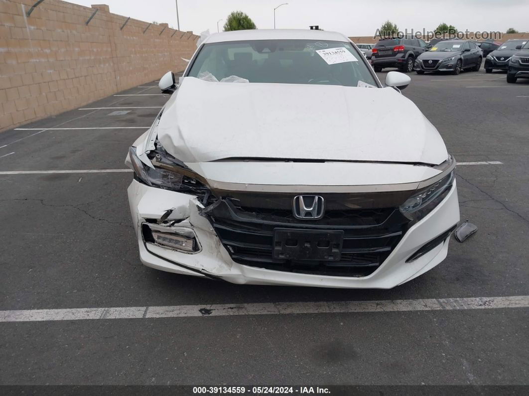 2019 Honda Accord Sport White vin: 1HGCV1F30KA069632