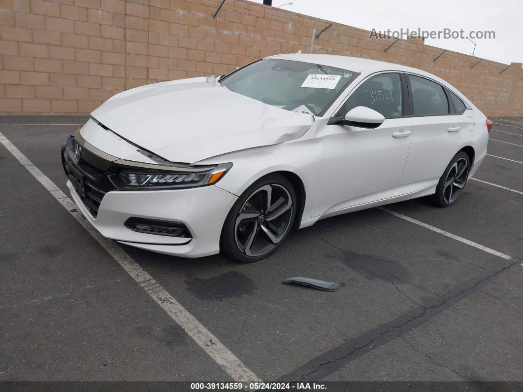 2019 Honda Accord Sport White vin: 1HGCV1F30KA069632