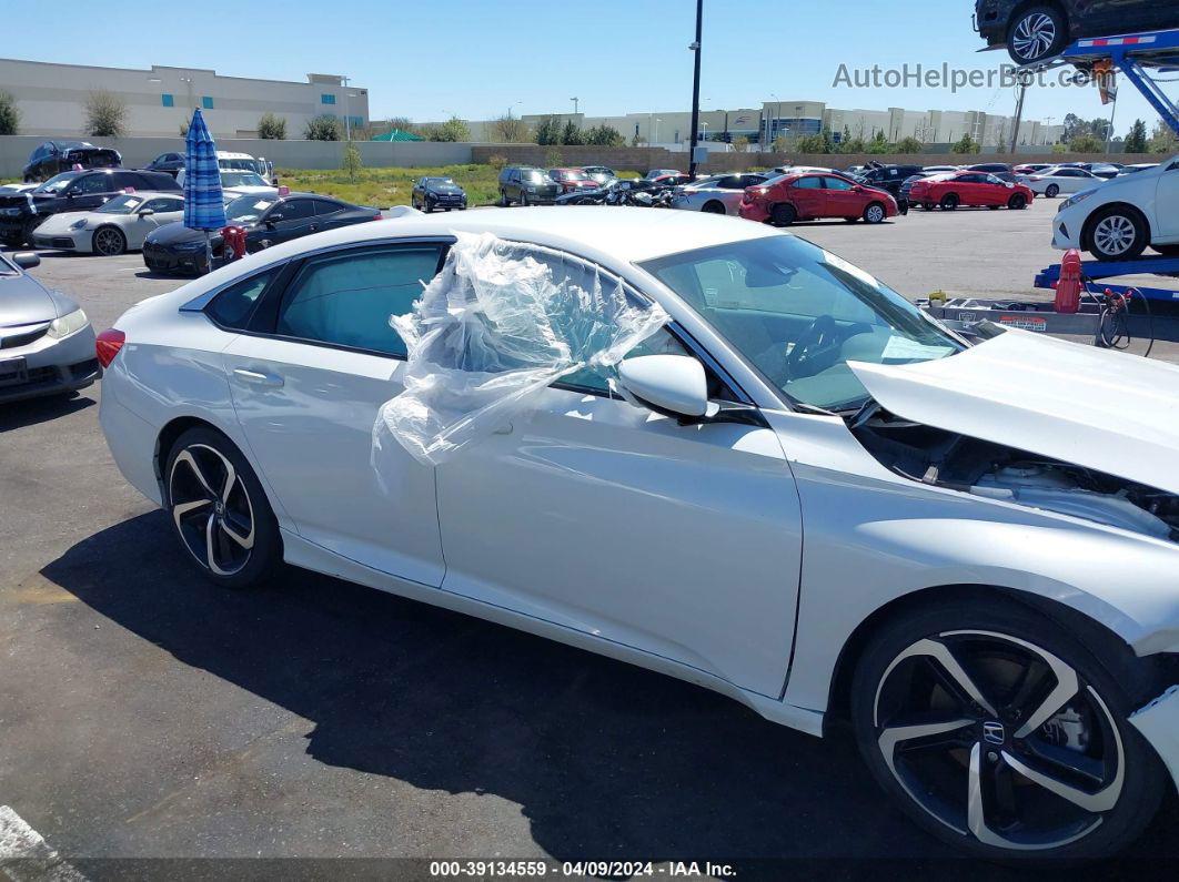 2019 Honda Accord Sport White vin: 1HGCV1F30KA069632