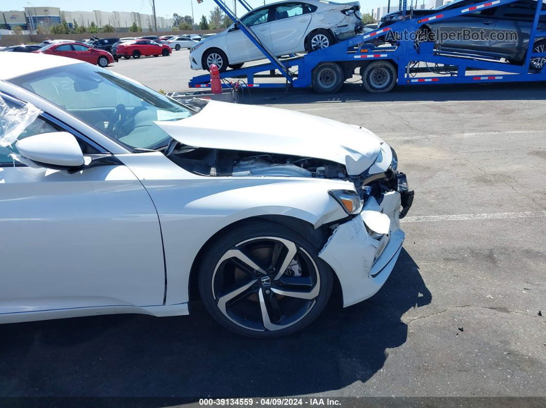 2019 Honda Accord Sport White vin: 1HGCV1F30KA069632