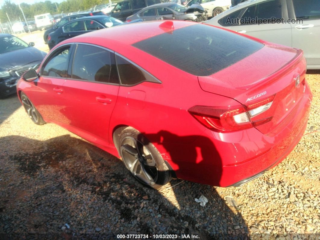 2019 Honda Accord Sedan Sport 1.5t Red vin: 1HGCV1F30KA072188