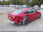 2019 Honda Accord Sedan Sport 1.5t Red vin: 1HGCV1F30KA073874