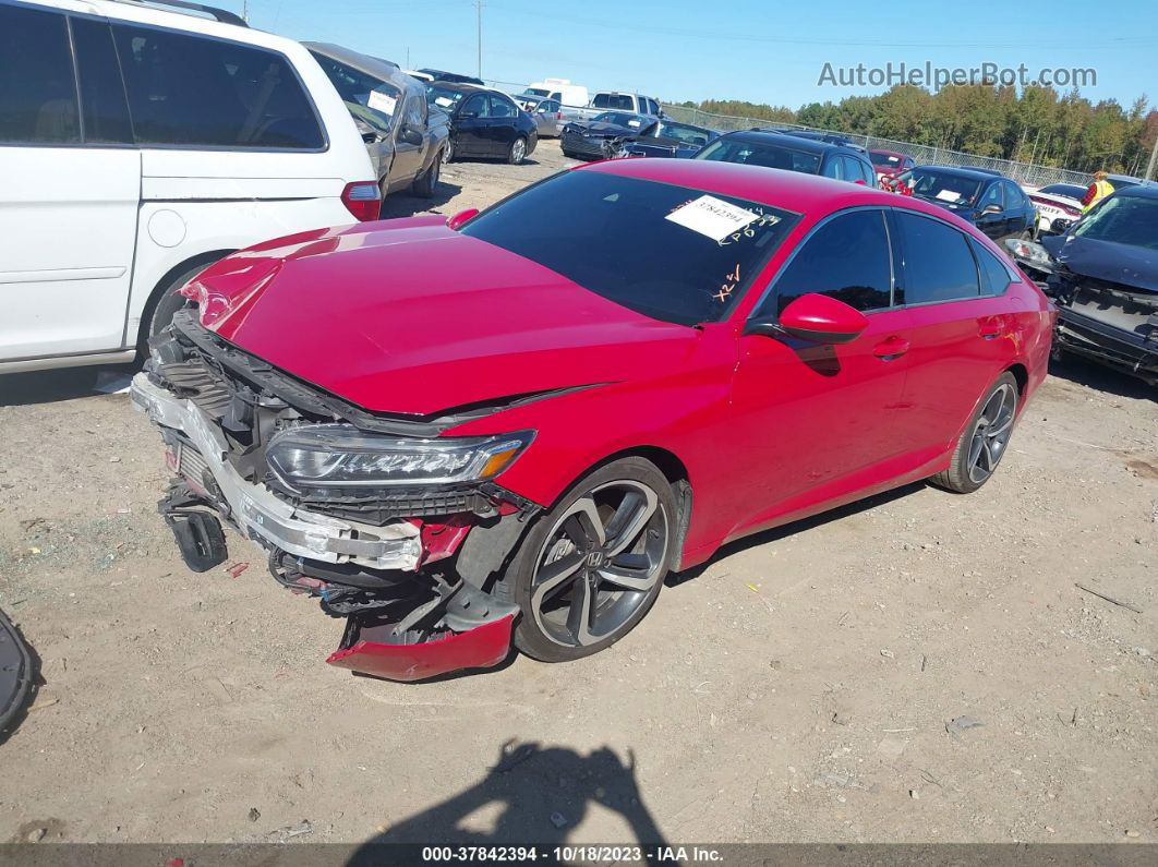 2019 Honda Accord Sport Red vin: 1HGCV1F30KA101110